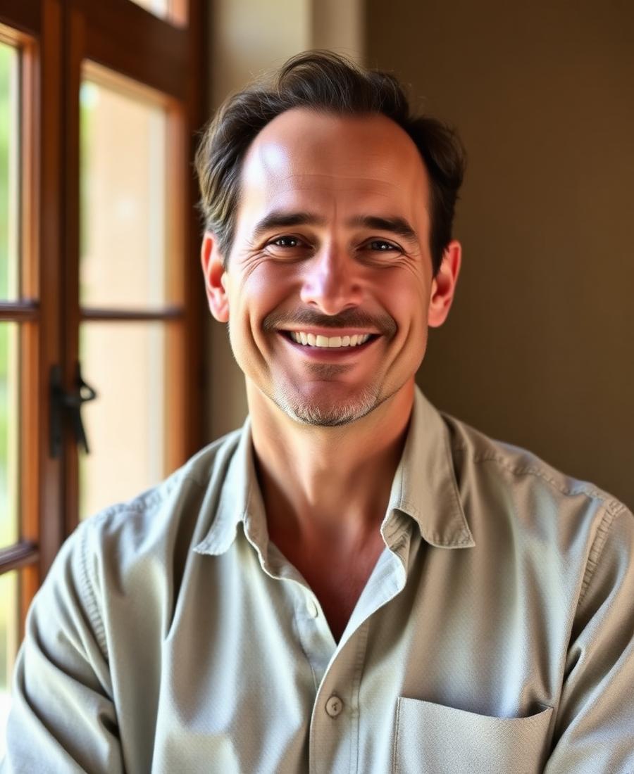 Portrait of the villa owner Julien